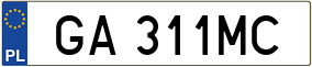 Trailer License Plate